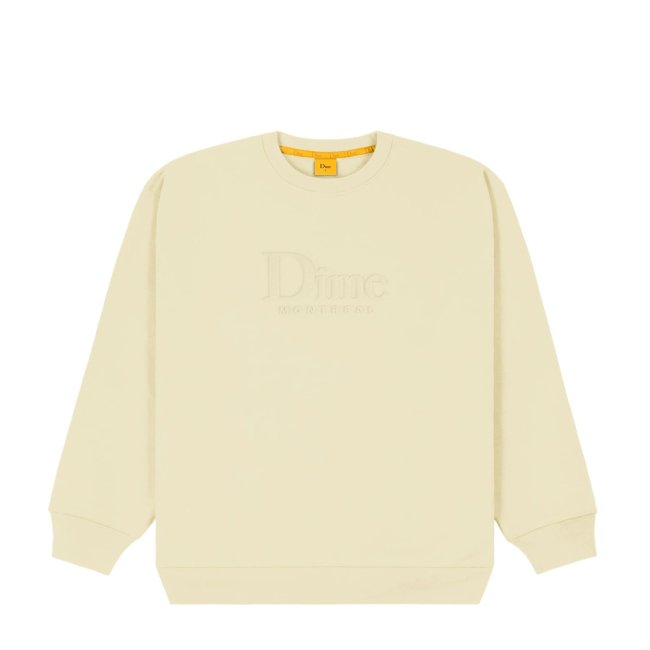<img class='new_mark_img1' src='https://img.shop-pro.jp/img/new/icons5.gif' style='border:none;display:inline;margin:0px;padding:0px;width:auto;' />Dime Classic Embossed Crewneck/ Cream (ダイム クルーネック / スウェット)