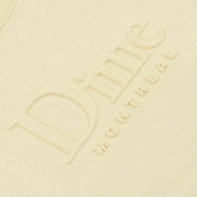 Dime Classic Embossed Crewneck/ Cream (ダイム クルーネック