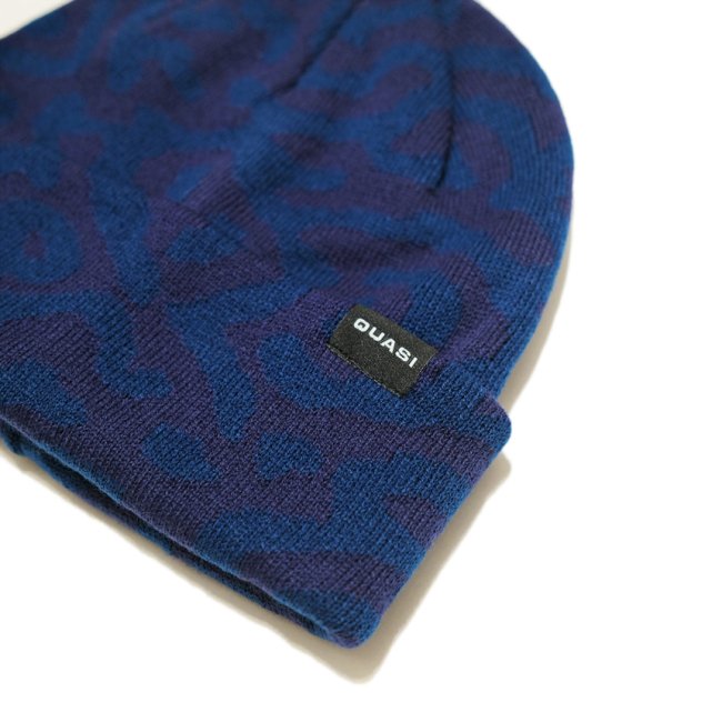 QUASI WORM Beanie / BLUE (クアジ ビーニー ニットキャップ/帽子