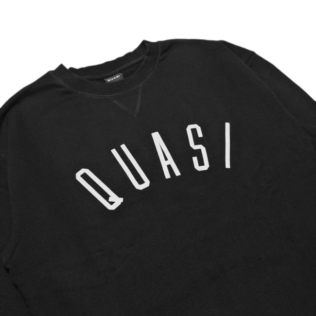 QUASI Poster Crew Sweat / Black (クアジ クルーネックスウェット