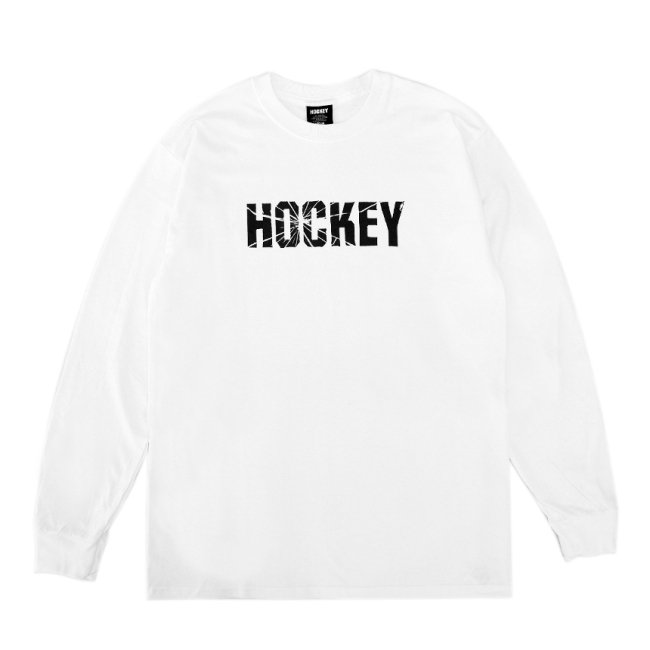 <img class='new_mark_img1' src='https://img.shop-pro.jp/img/new/icons5.gif' style='border:none;display:inline;margin:0px;padding:0px;width:auto;' />HOCKEY SHATTER L/S TEE  / WHITE (ホッキー 長袖Tシャツ/ロングスリーブTシャツ)