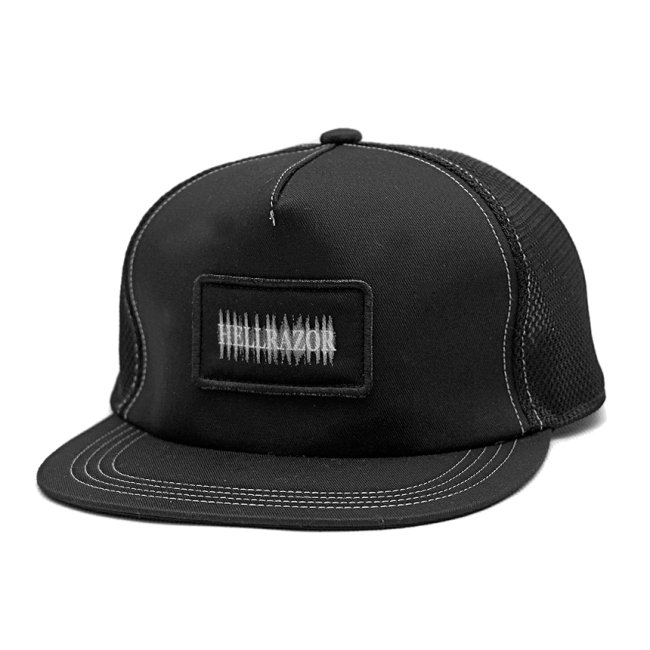 HELLRAZOR CENOBITE TRUCKER CAP / BLACK/BLACK MESH (ヘルレイザー メッシュキャップ）