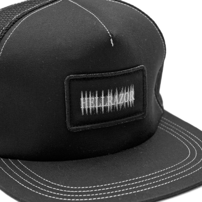 HELLRAZOR CENOBITE TRUCKER CAP / BLACK/BLACK MESH (ヘルレイザー メッシュキャップ）