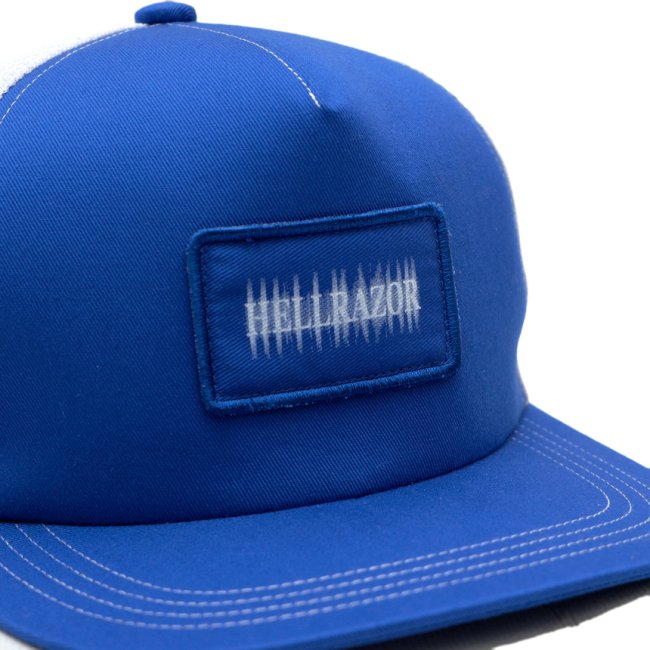 HELLRAZOR CENOBITE TRUCKER CAP / OYAL BLUE/WHITE MESH (ヘルレイザー メッシュキャップ）