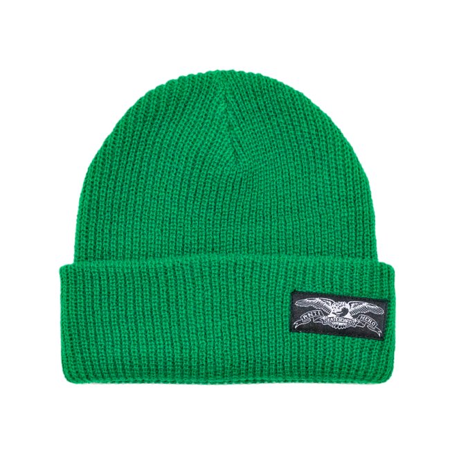 ANTIHERO STOCK EAGLE LABEL CUFF BEANIE / GREEN (アンチヒーロー/ キャップ)