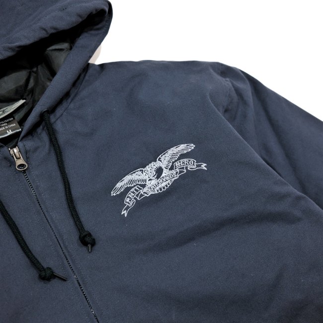 ANTIHERO BASIC EAGLE CUSTOM ZIP UP HOODED JACKET/ NAVY (アンチヒーロー/ジャケット)