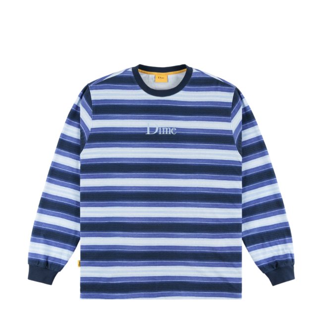 <img class='new_mark_img1' src='https://img.shop-pro.jp/img/new/icons5.gif' style='border:none;display:inline;margin:0px;padding:0px;width:auto;' />Dime Classic Striped L/S Shirt / Navy (ダイム ボーダーロングスリーブTシャツ)