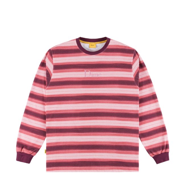<img class='new_mark_img1' src='https://img.shop-pro.jp/img/new/icons5.gif' style='border:none;display:inline;margin:0px;padding:0px;width:auto;' />Dime Classic Striped L/S Shirt / Red (ダイム ボーダーロングスリーブTシャツ)