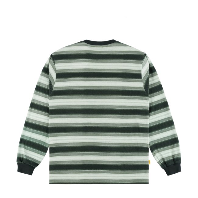 Dime Classic Striped L/S Shirt / Green (ダイム ボーダーロング 