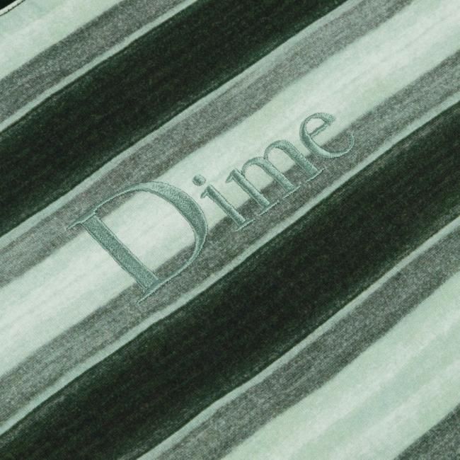 Dime Classic Striped L/S Shirt / Green (ダイム ボーダーロング