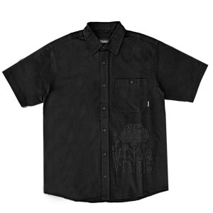 <img class='new_mark_img1' src='https://img.shop-pro.jp/img/new/icons5.gif' style='border:none;display:inline;margin:0px;padding:0px;width:auto;' />GX1000 DOODLE BUTTONDOWN SHIRT / BLACK (ジーエックスセン 半袖シャツ / ウーヴンシャツ)