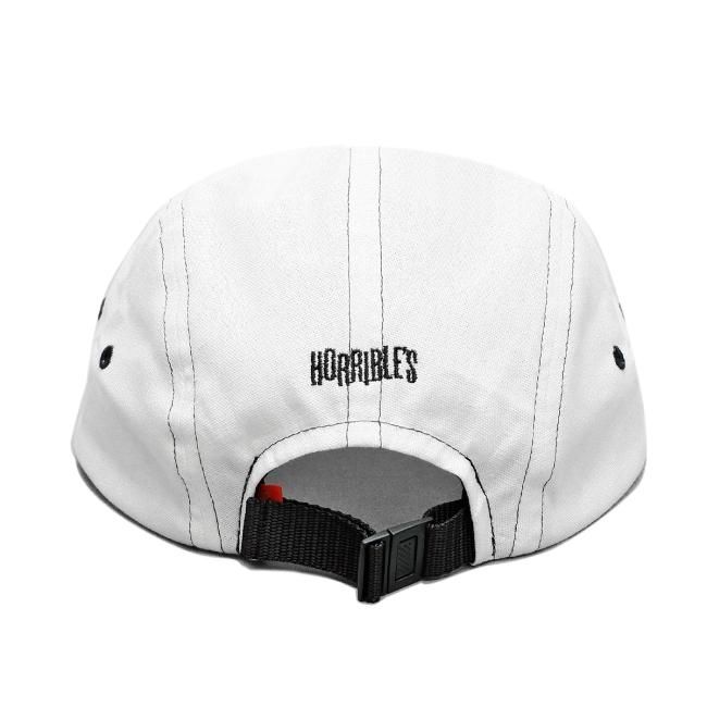 HORRIBLE'S HEMP COTTON 4PANEL CAP / WHITE / BLACK