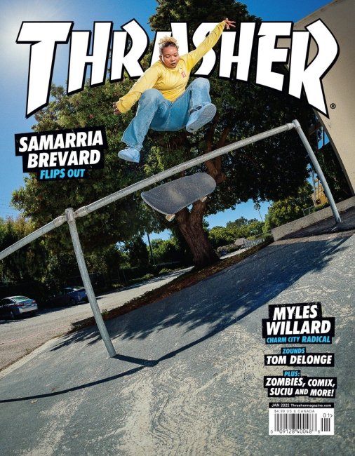 <img class='new_mark_img1' src='https://img.shop-pro.jp/img/new/icons5.gif' style='border:none;display:inline;margin:0px;padding:0px;width:auto;' />THRASHER January 2022 ISSUE#498（スラッシャー マガジン/雑誌）　