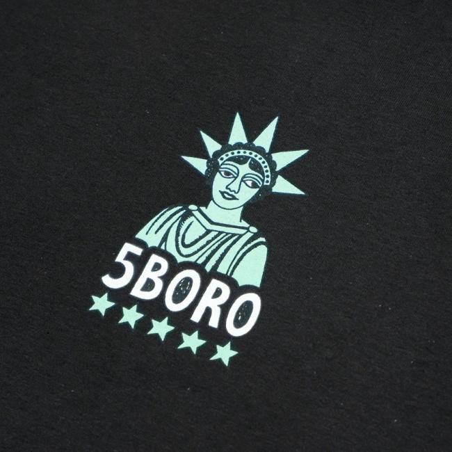 5BORO T.R LIBERTY TEE / BLACK (ファイブボロ/Tシャツ