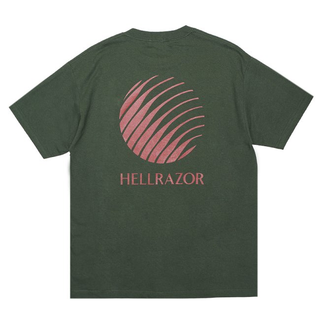 <img class='new_mark_img1' src='https://img.shop-pro.jp/img/new/icons5.gif' style='border:none;display:inline;margin:0px;padding:0px;width:auto;' />HELLRAZOR LOGO T-SHIRT / FOREST GREEN (ヘルレイザー Tシャツ)