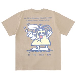<img class='new_mark_img1' src='https://img.shop-pro.jp/img/new/icons5.gif' style='border:none;display:inline;margin:0px;padding:0px;width:auto;' />SAYHELLO SHINKNOWNSUKE TEE / SAND (セイハロー / Tシャツ)