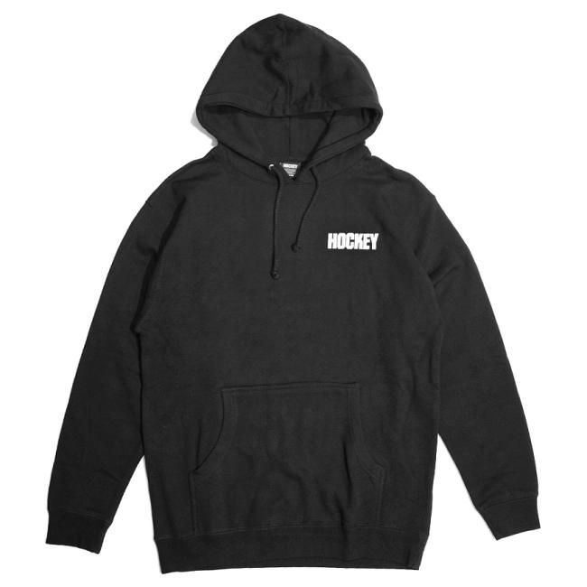 HOCKEY EVACUATE HOODIE / BLACK (ホッキー パーカー/スウェット