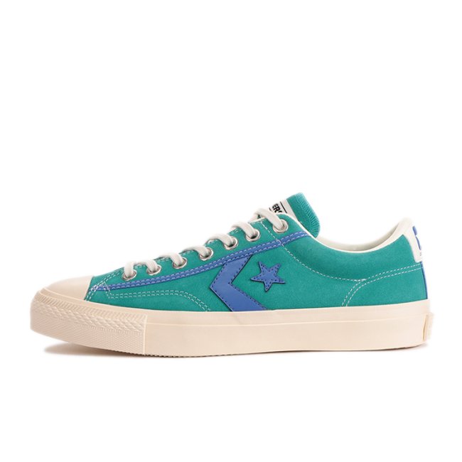 <img class='new_mark_img1' src='https://img.shop-pro.jp/img/new/icons5.gif' style='border:none;display:inline;margin:0px;padding:0px;width:auto;' />CONVERSE SKATEBOARDING BREAKSTAR SK SAYHELLO OX + / BLUE GREEN × PURPLE (セイハロー シューズ)
