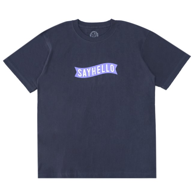 SAYHELLO BASIC LOGO TEE / SLATE (セイハロー / Tシャツ