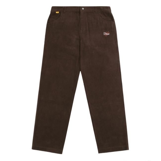 Dime Baggy Corduroy Pants / DEEP BROWN (ダイム バギー コーデュロイ 