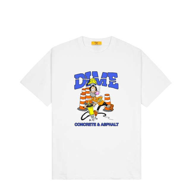 Dime Roads T-Shirt / WHITE (ダイム Tシャツ / 半袖) - HORRIBLE'S 