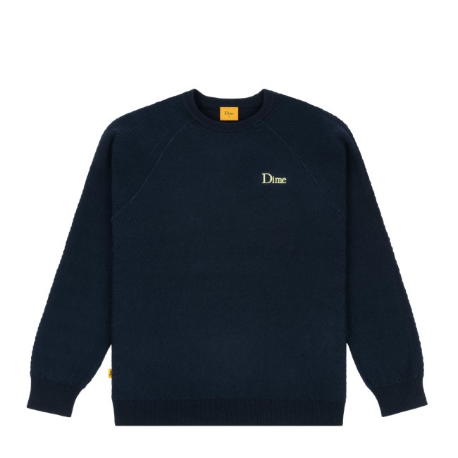 Dime Wave Cable Knit Sweater/ NAVY (ダイム ニット / セーター 