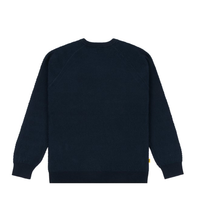 とコメント下さい希少 Dime ダイム ウェーブ wave knit sweater 紺 XL ...