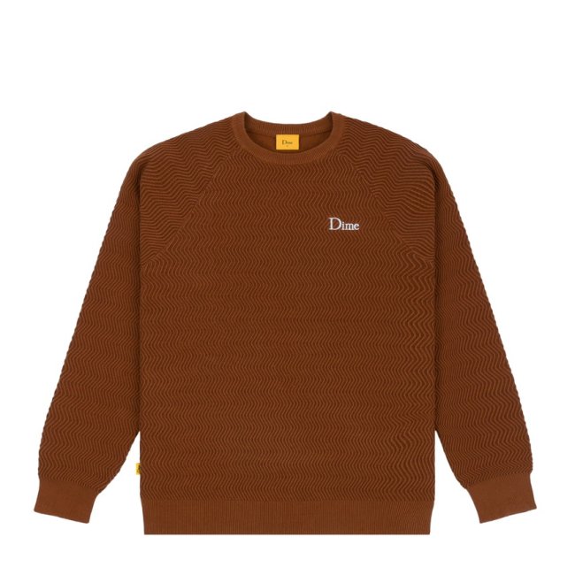 Dime Wave Cable Knit Sweater/ RAW SIENNA (ダイム ニット / セーター 