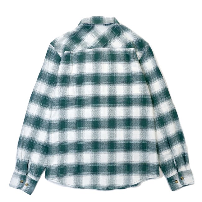 BRIXTON BOWERY L/S FLANNEL SHIRT / CLOVER GREEN