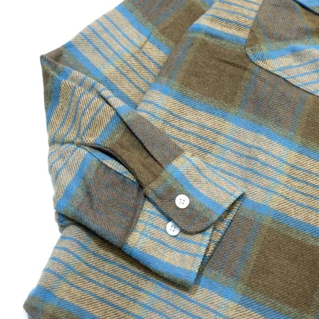 BRIXTON BOWERY L/S FLANNEL SHIRT / MOJAVE/HEATHER GREY