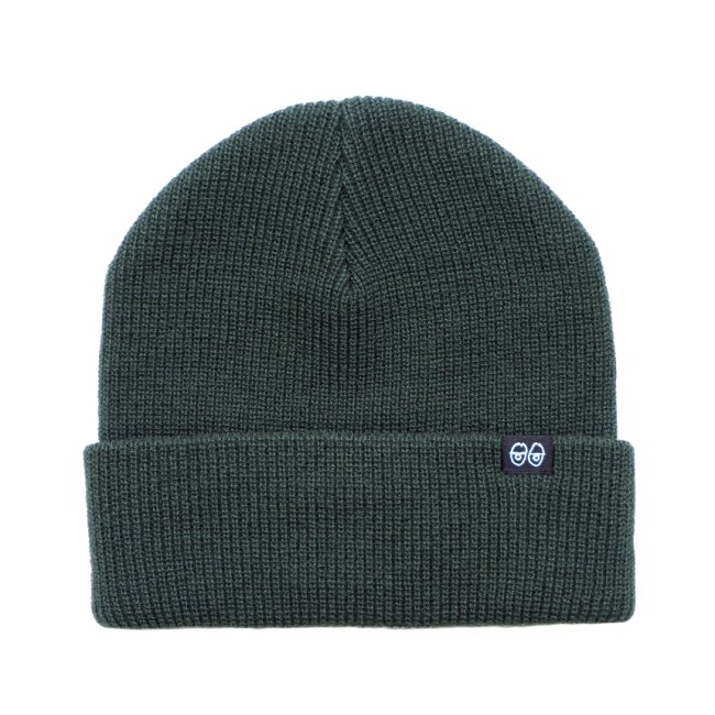 <img class='new_mark_img1' src='https://img.shop-pro.jp/img/new/icons5.gif' style='border:none;display:inline;margin:0px;padding:0px;width:auto;' />KROOKED EYES CLIP CUFF BEANIE / DARK GREEN (クルキッド ビーニーキャップ)