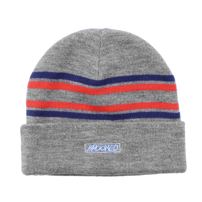 <img class='new_mark_img1' src='https://img.shop-pro.jp/img/new/icons5.gif' style='border:none;display:inline;margin:0px;padding:0px;width:auto;' />KROOKED MOONSMILE SCRIPT CUFF BEANIE / GREY (クルキッド ビーニーキャップ)