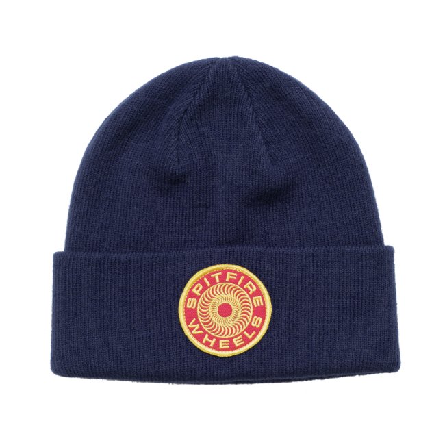 <img class='new_mark_img1' src='https://img.shop-pro.jp/img/new/icons5.gif' style='border:none;display:inline;margin:0px;padding:0px;width:auto;' />SPITFIRE CLASSIC 87' SWIRL CUFF BEANIE / NAVY (スピットファイアー ビーニーキャップ)