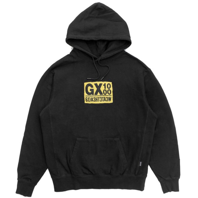 GX1000 61 LOGO HOODIE / BLACK (ジーエックスセン フーディ