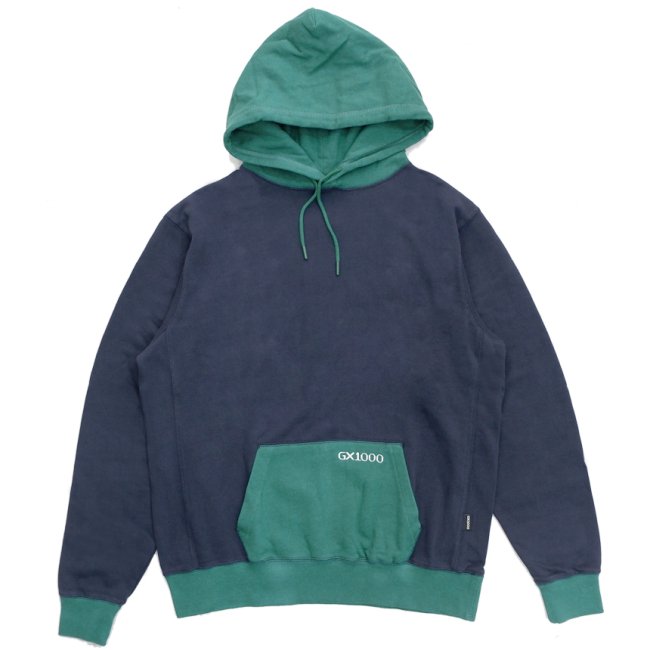 <img class='new_mark_img1' src='https://img.shop-pro.jp/img/new/icons5.gif' style='border:none;display:inline;margin:0px;padding:0px;width:auto;' />GX1000 MINI OG LOGO HOODIE / EMERALD × BLUE (ジーエックスセン フーディ/スウェット)