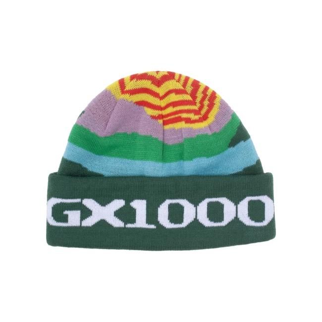 GX1000 NATURE BEANIE / GREEN (ジーエックスセン ビーニー/ニット 