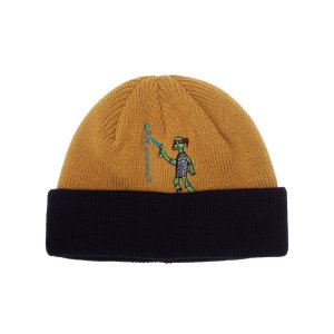 <img class='new_mark_img1' src='https://img.shop-pro.jp/img/new/icons5.gif' style='border:none;display:inline;margin:0px;padding:0px;width:auto;' />GX1000 SPRAY BEANIE / MUSTARD × BLACK (ジーエックスセン ビーニー/ニットキャップ )