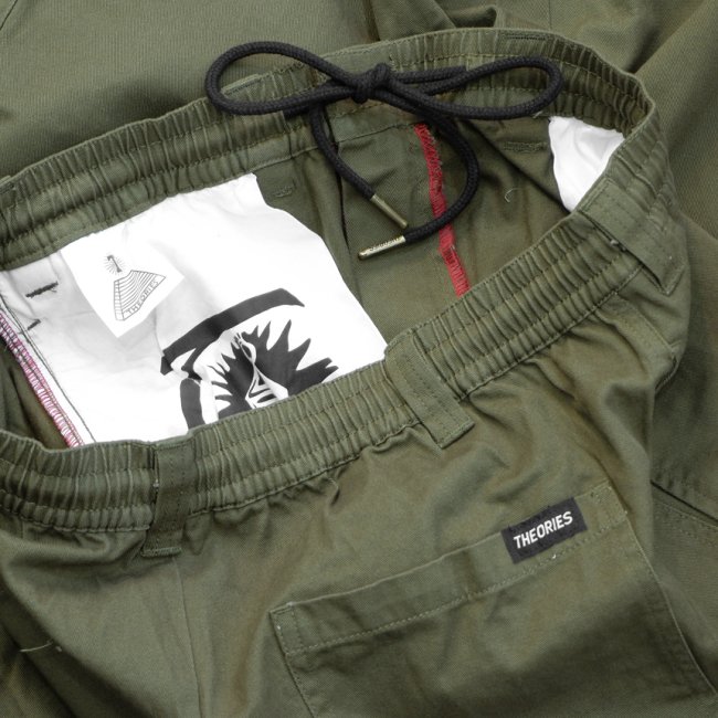 THEORIES STAMP LOUNGE PANT / ARMY GREEN（セオリーズ イージーパンツ