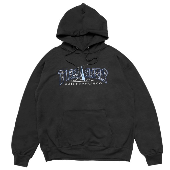 <img class='new_mark_img1' src='https://img.shop-pro.jp/img/new/icons5.gif' style='border:none;display:inline;margin:0px;padding:0px;width:auto;' />THRASHER PYRAMID HOODIE / BLACK（スラッシャー パーカー/スウェット）　