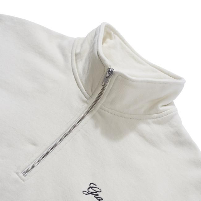 GRAND COLLECTION QUARTER ZIP SWEATSHIRT / CREAM (グランドコレクション スウェット) -  HORRIBLE'S PROJECT｜SAYHELLO｜DIME MTL | HELLRAZOR｜QUASI｜THEORIES｜VANS 