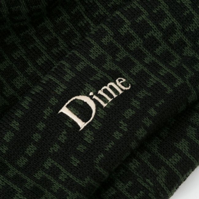 Dime Classic Logo Warp Beanie / Dark Forest (ダイム ニットキャップ 