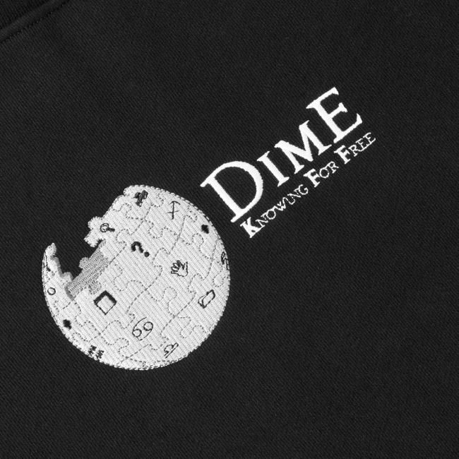 Dime Dimepedia Crewneck / Black (ダイム クルーネック / スウェット 