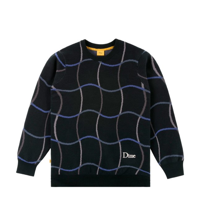 Dime Wave Knit Sweater / Black (ダイム パーカー / スウェット