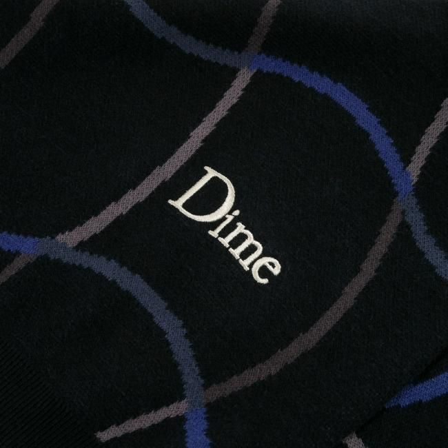 Dime Wave Knit Sweater / Black (ダイム パーカー / スウェット 