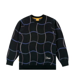 <img class='new_mark_img1' src='https://img.shop-pro.jp/img/new/icons5.gif' style='border:none;display:inline;margin:0px;padding:0px;width:auto;' />Dime Wave Knit Sweater / Black (ダイム パーカー / スウェット)