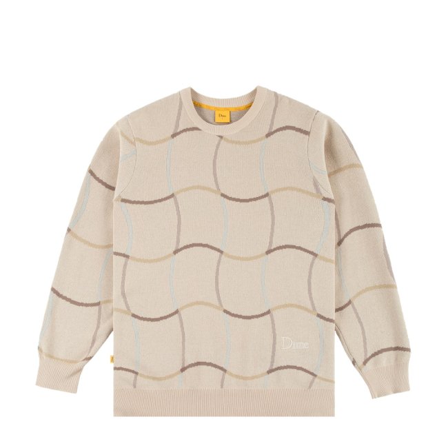 Dime Wave Knit Sweater / Almond (ダイム パーカー / スウェット ...