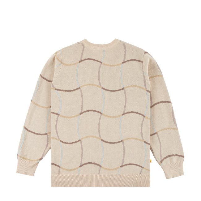 Dime Wave Knit Sweater / Almond (ダイム パーカー / スウェット 