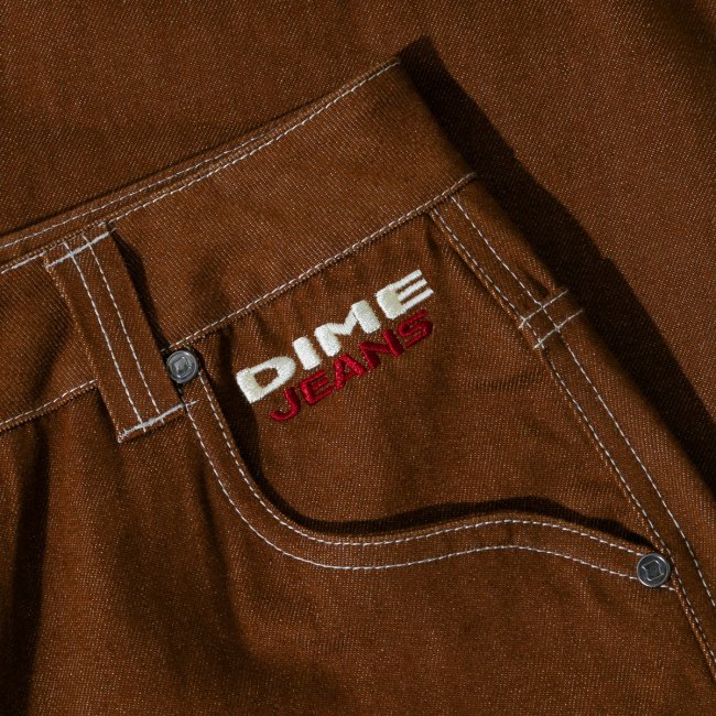 Dime DJCO Denim Pants / Brown Wash (ダイム デニムパンツ 