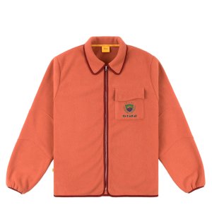 <img class='new_mark_img1' src='https://img.shop-pro.jp/img/new/icons5.gif' style='border:none;display:inline;margin:0px;padding:0px;width:auto;' />Dime Crest Fleece Shirt / Sienna Red (ダイム フリースシャツジャケット)