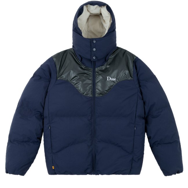 <img class='new_mark_img1' src='https://img.shop-pro.jp/img/new/icons5.gif' style='border:none;display:inline;margin:0px;padding:0px;width:auto;' />Dime Contrast Puffer Jacket / Navy (ダイム ダウンジャケット)